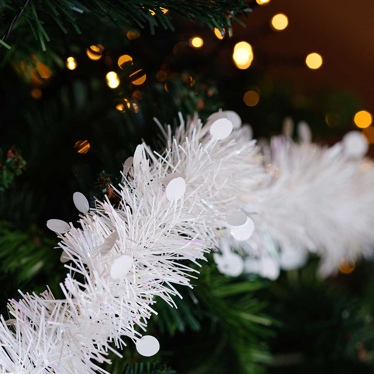 Grinalda pastel branca