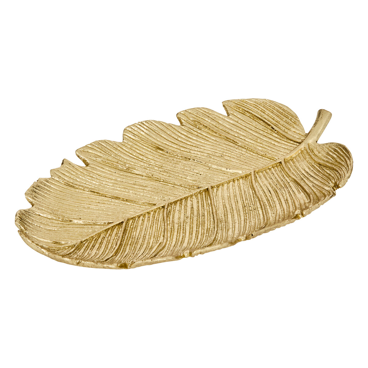 Despeja bolsos em forma de folha BELLI dourado 25cm