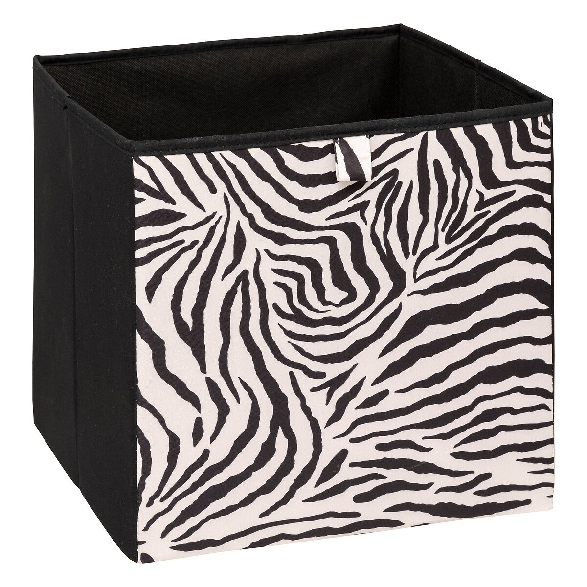 Caixa de arruma&ccedil;&atilde;o padr&atilde;o zebra 31x31cm