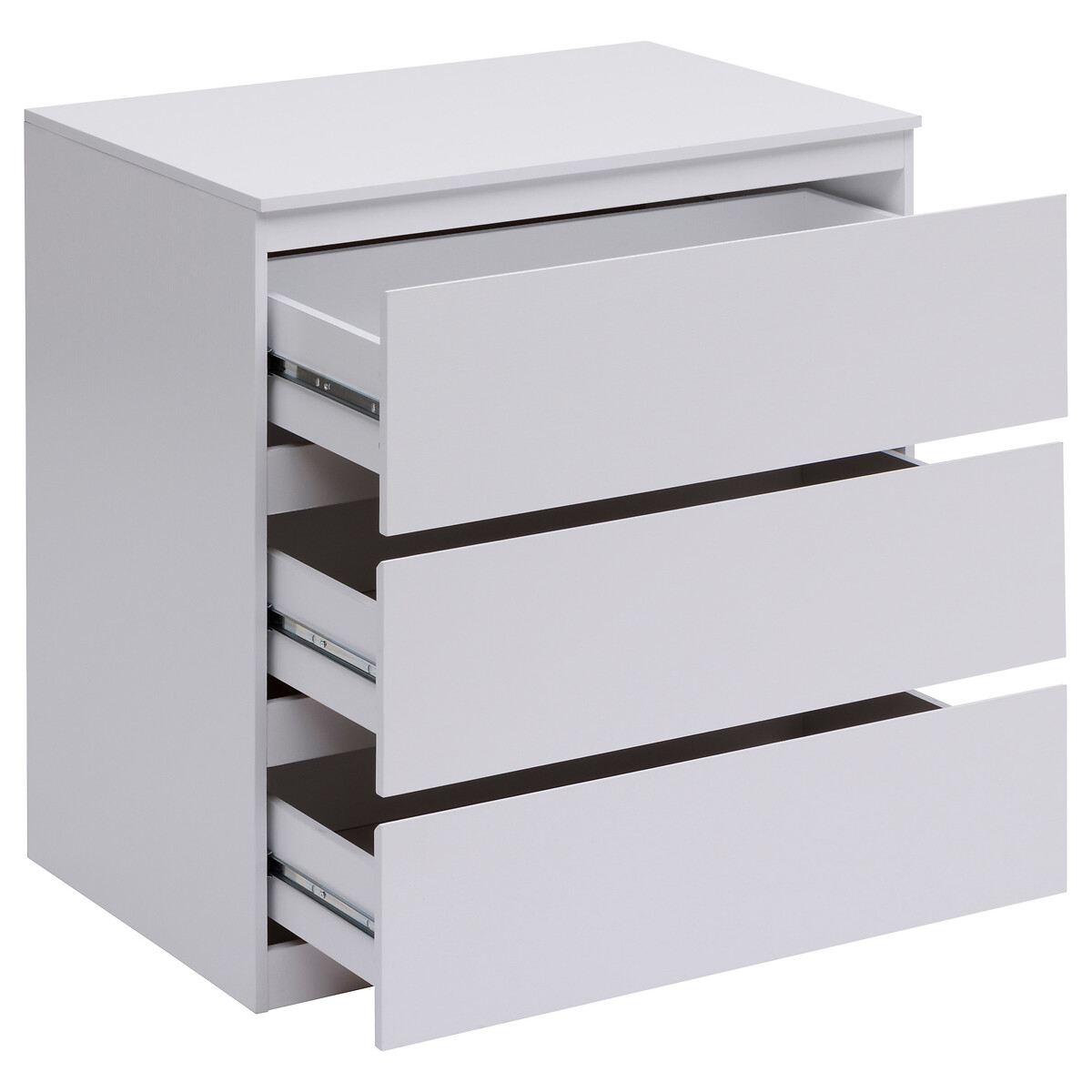 C&oacute;moda com 3 gavetas DOLO branca 78cm