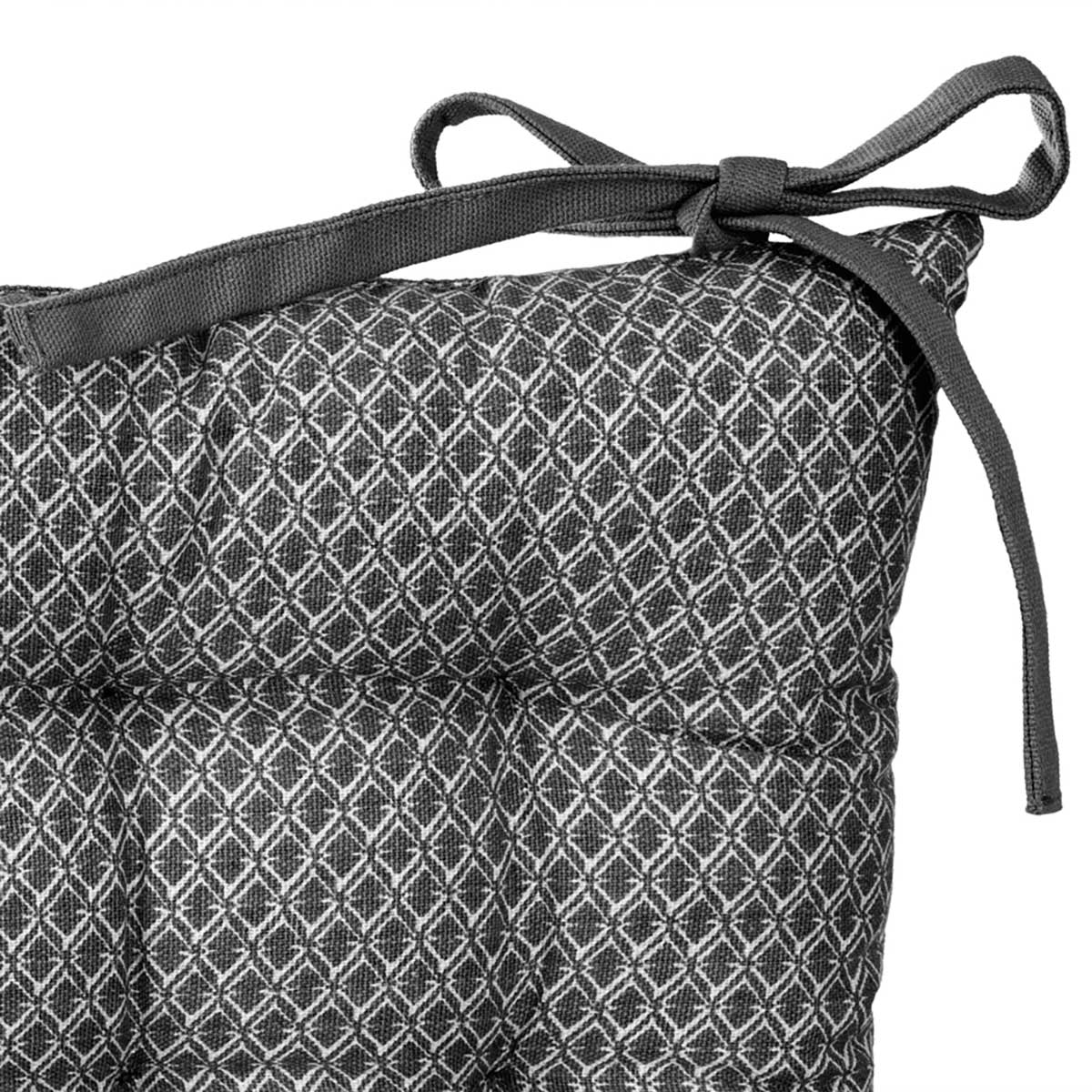 Coxim para cadeira OTTO cinza 38x38cm,  Coxim para cadeira OTTO cinza 38x38cm
