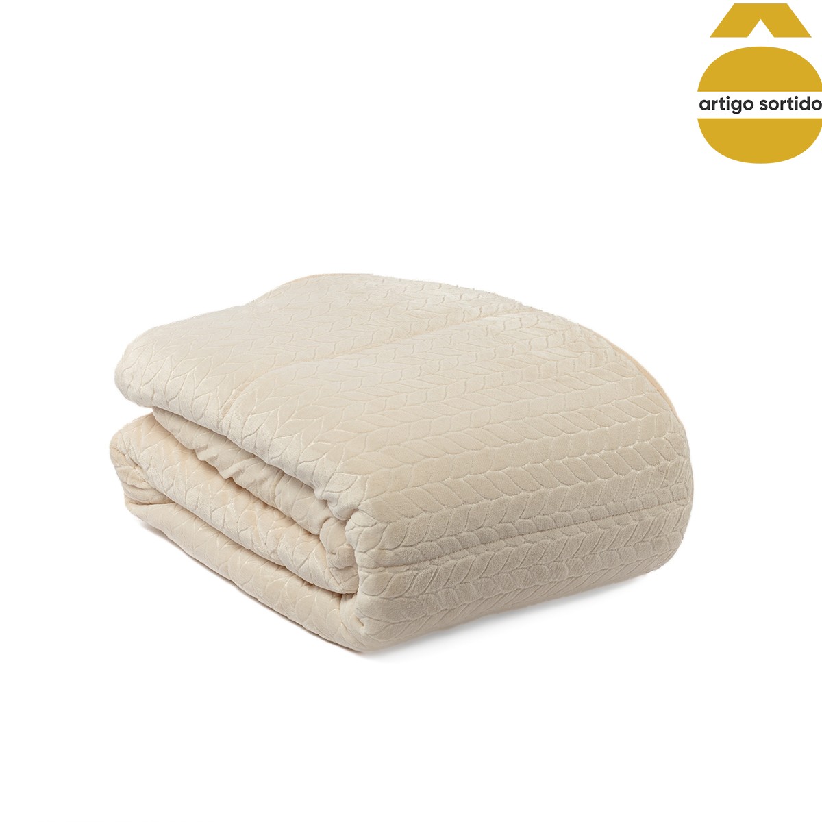 Edredão sherpa JACK bege 220x240cm,  Edredão sherpa JACK bege 220x240cm