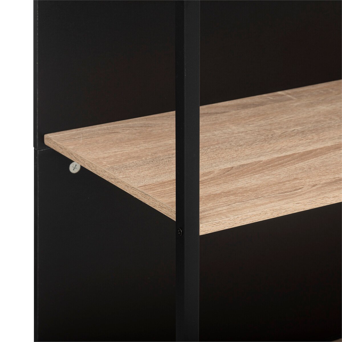 M&oacute;vel de apoio castanho e preto ALIAJ