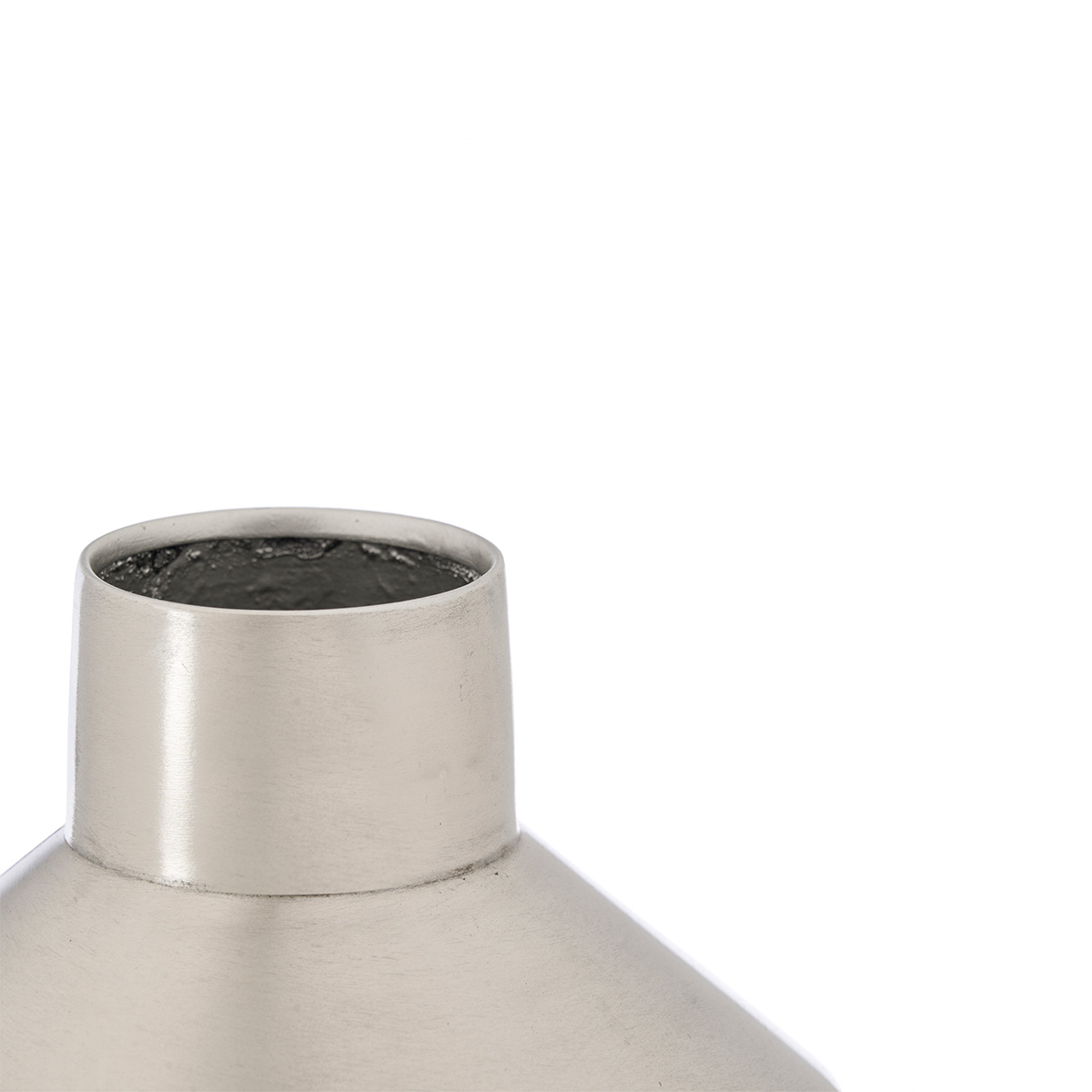 Jarra prateada em metal 40cm