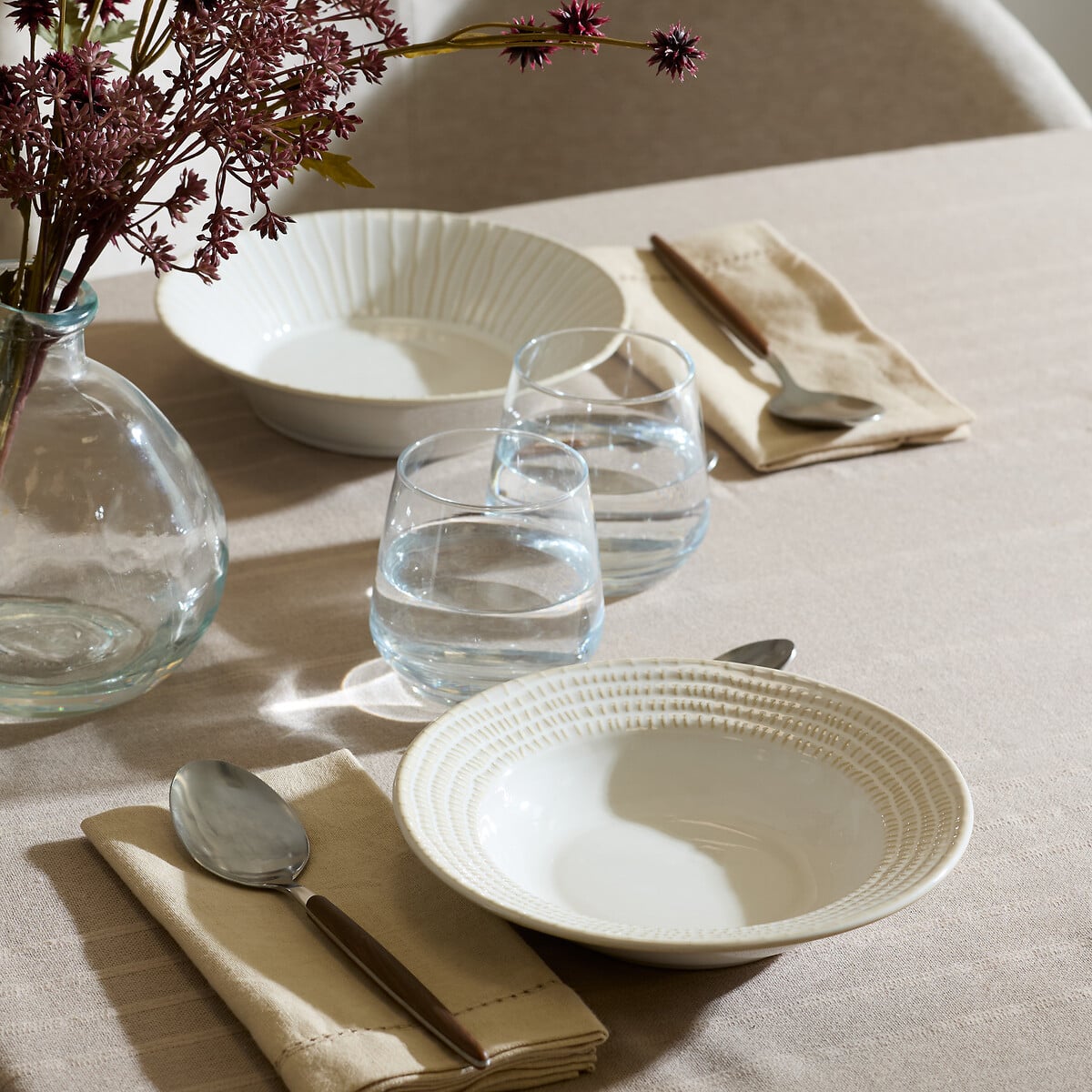 Prato de sopa CAMILLE branco 22cm