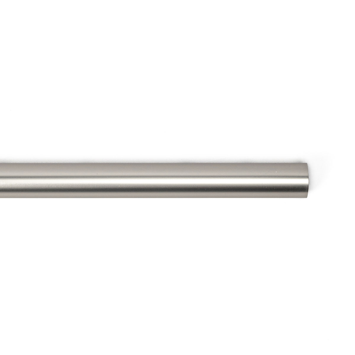 Tubo de ferro forjado prateado fosco 250cm,  Tubo de ferro forjado prateado fosco 250cm