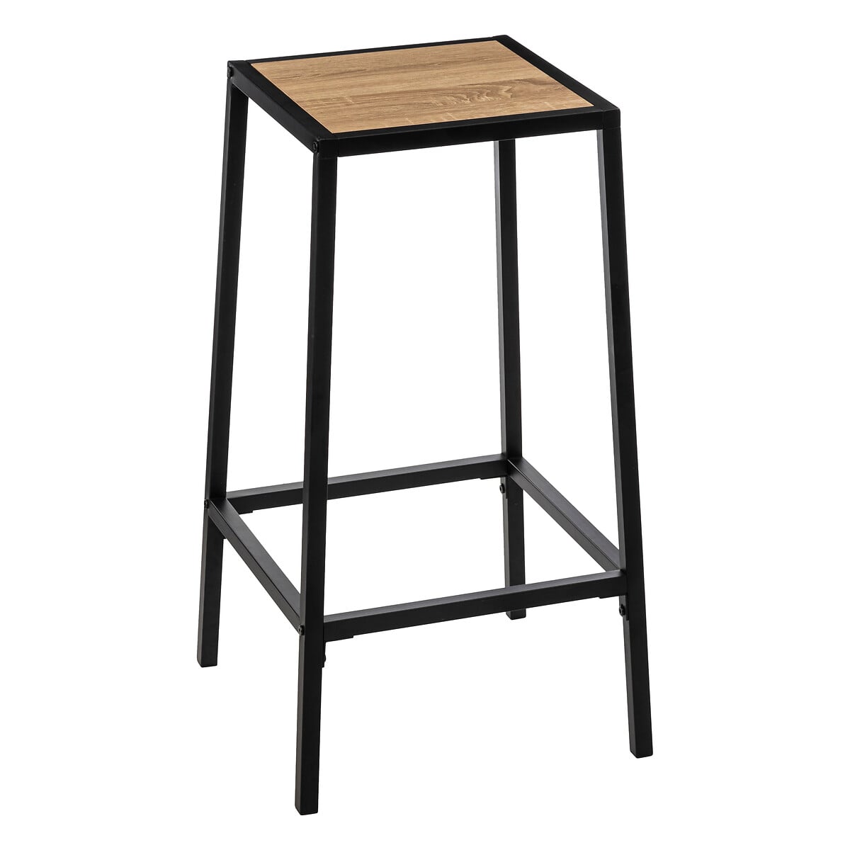 Conjunto de 2 bancos de bar ALIAJ preto