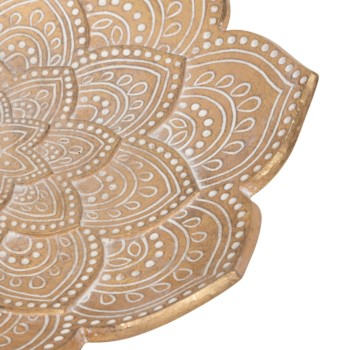 Despeja bolsos OASIS dourado em poliresina 29,5cm