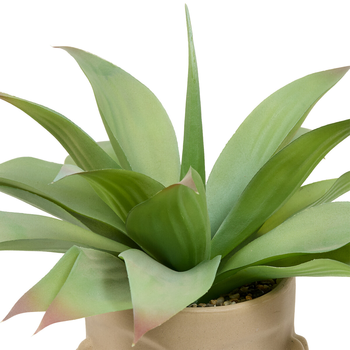 Planta agave artificial SIEN com vaso de cer&acirc;mica 48cm