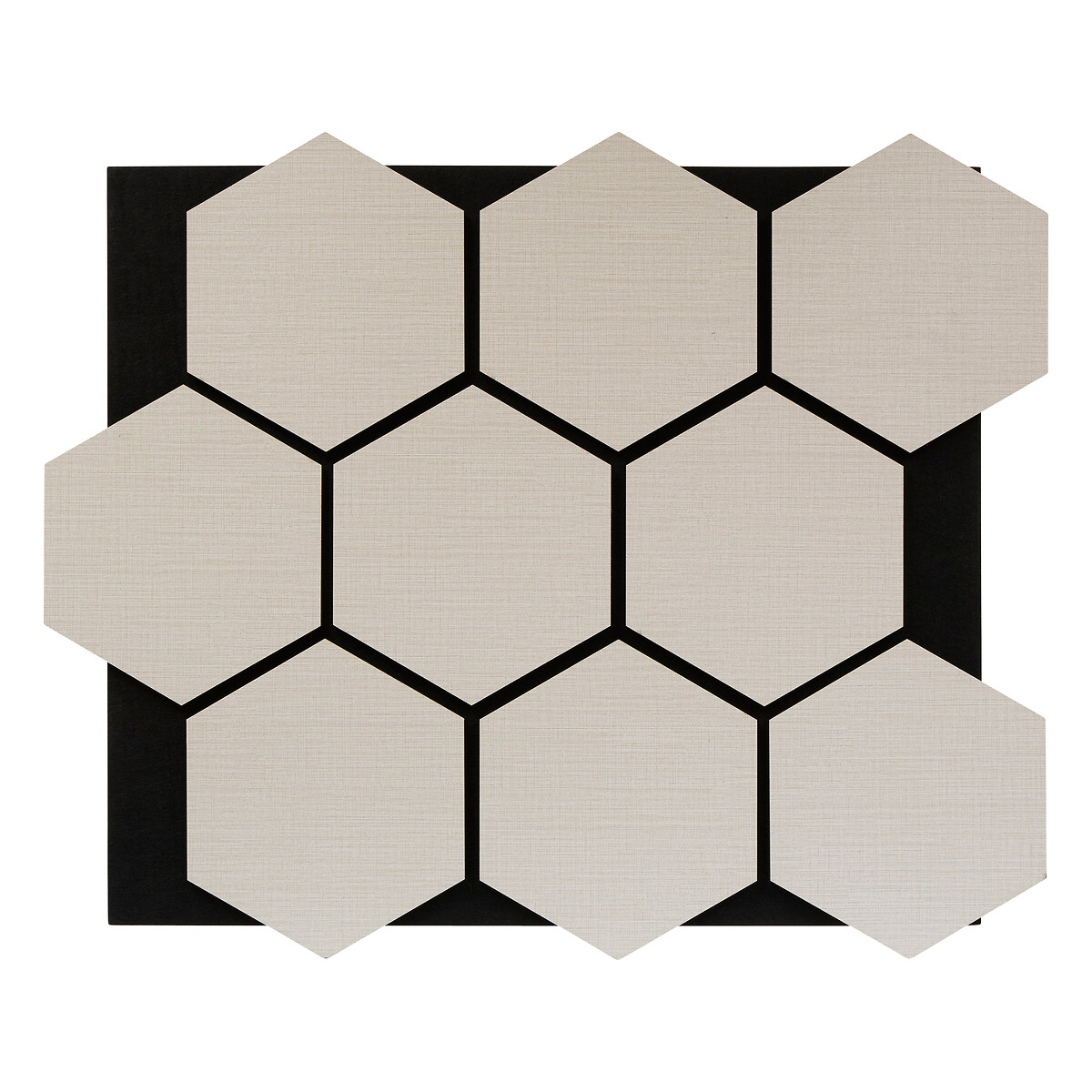 Painel decorativo CLINT tecido bege 56x69cm