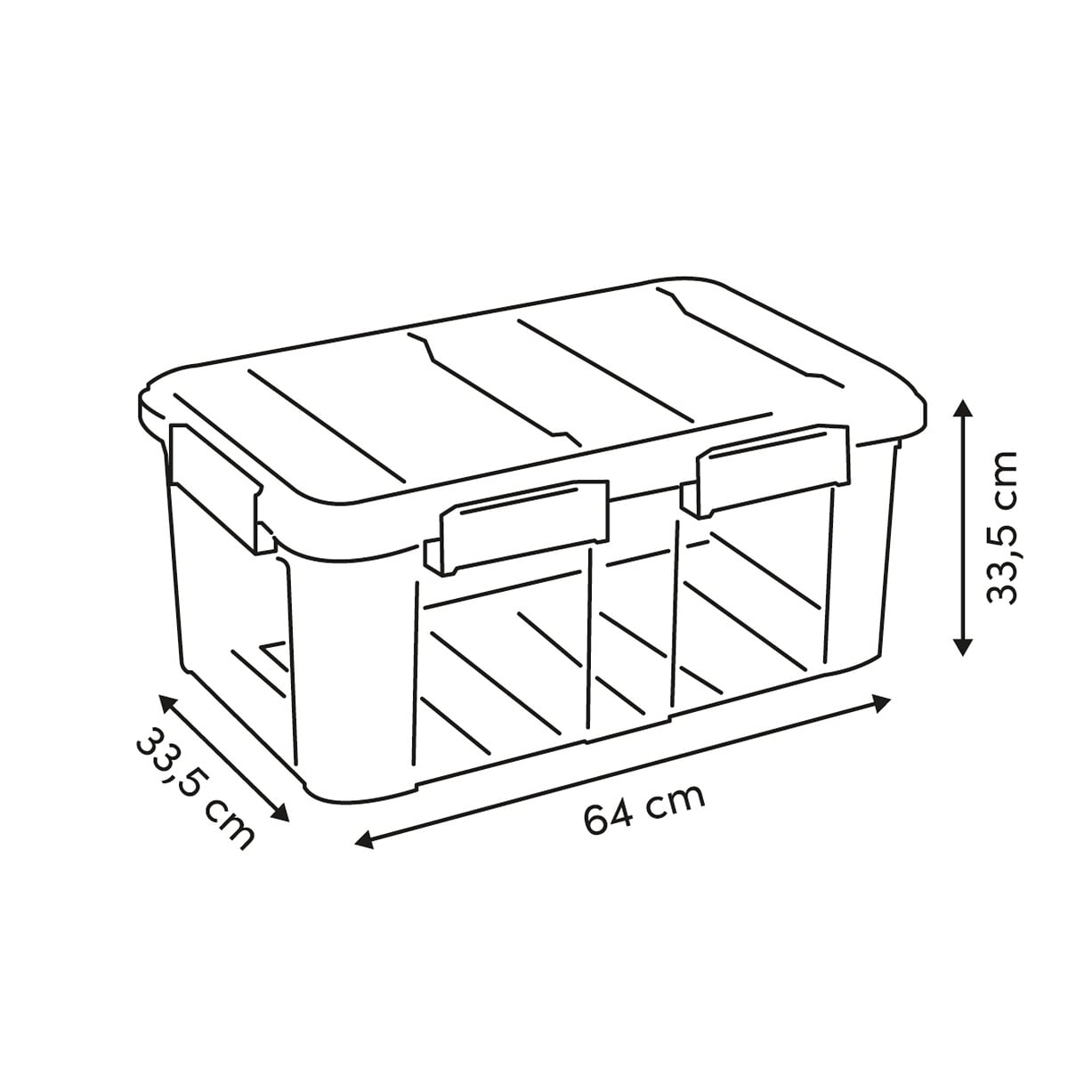 Caixa de arruma&ccedil;&atilde;o PROTECT+ 75l