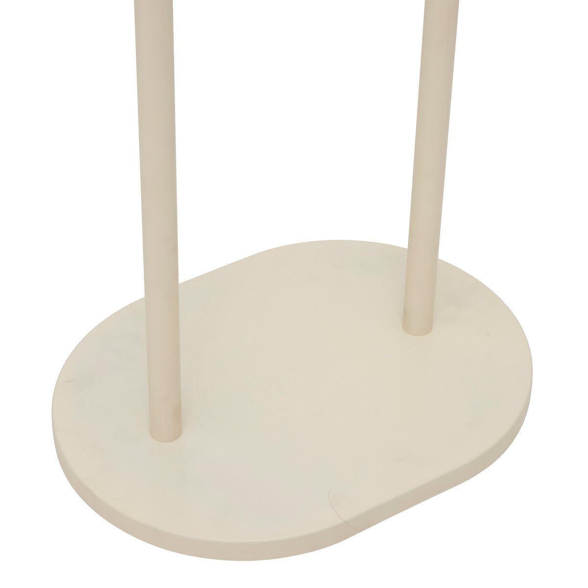 Cabide com 6 ganchos bege em metal 187,5cm