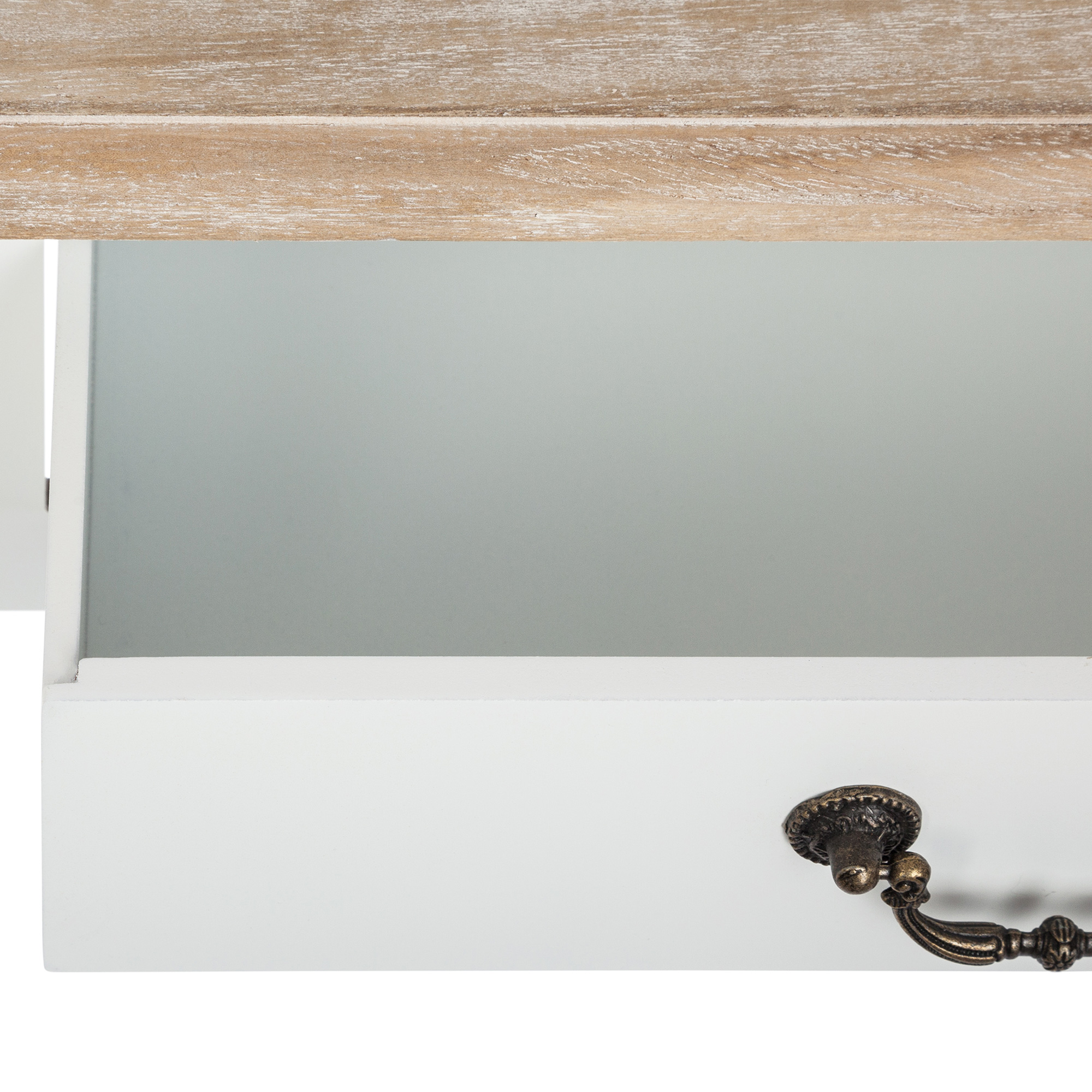 Toucador CHRYSA branco com 3 gavetas