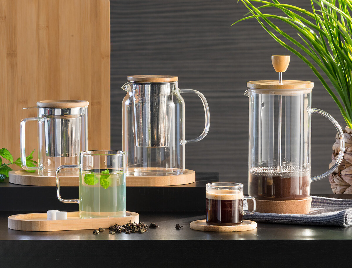 Ch&aacute;vena de caf&eacute; MIA em vidro