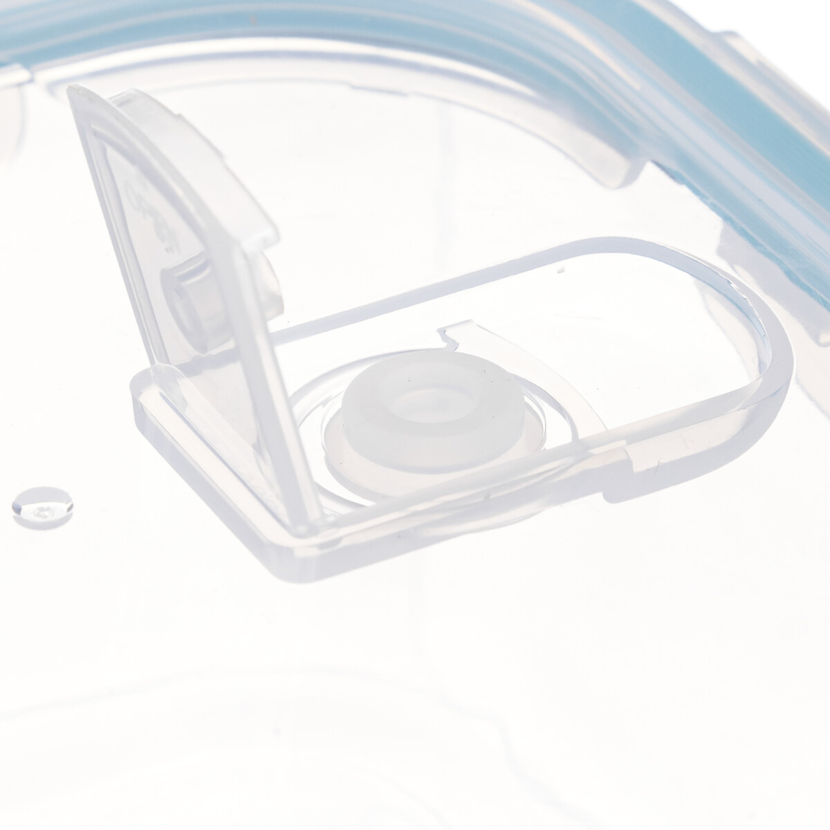 Caixa quadrada de vidro com tampa 0,8l