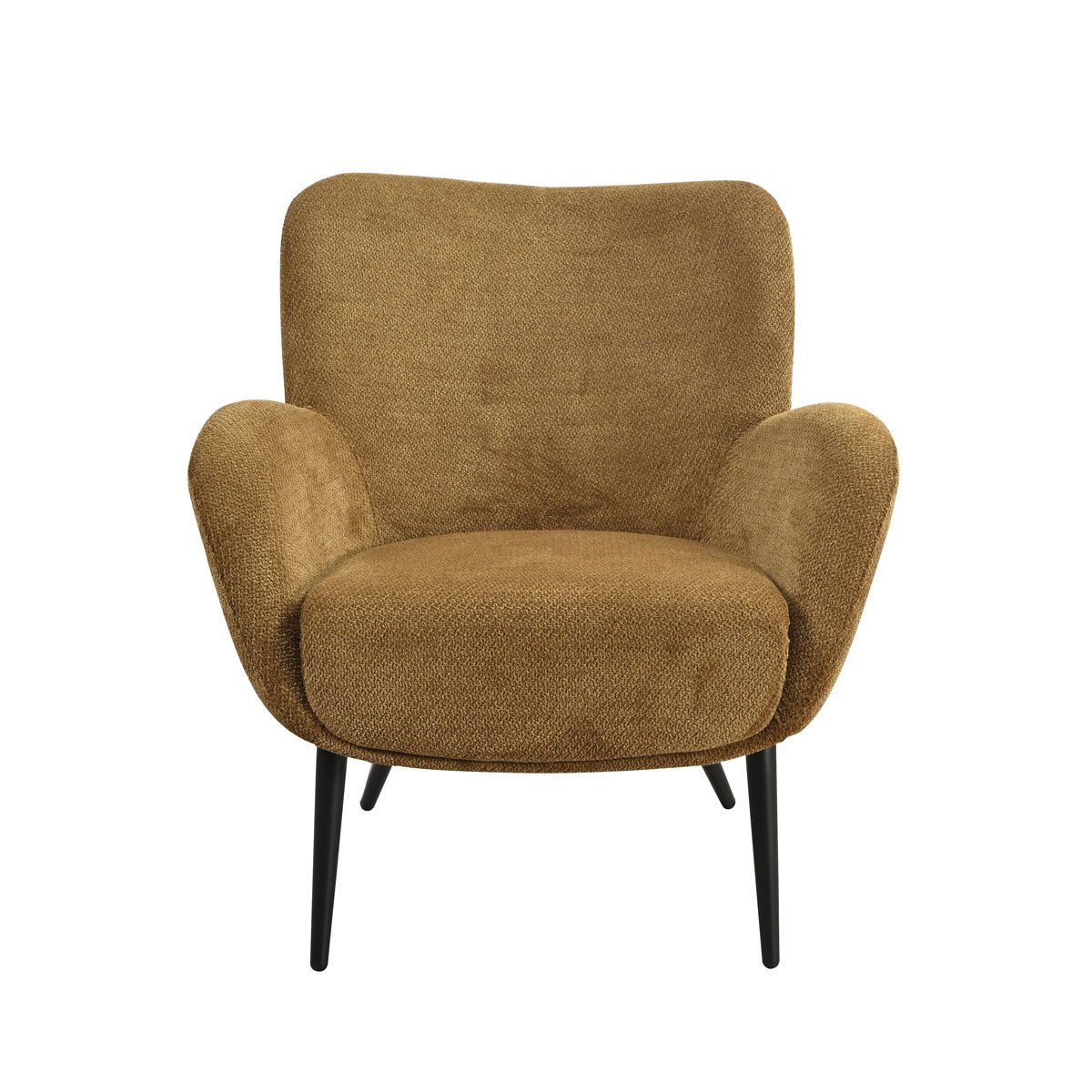 Poltrona BIRKA tecido ocre