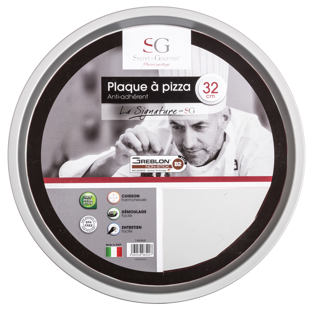 Forma para pizza preta SIGNATURE