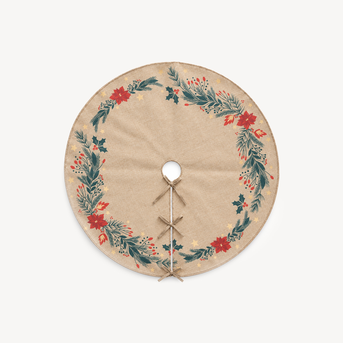Tapete para &aacute;rvore decora&ccedil;&atilde;o poins&eacute;tia 90cm