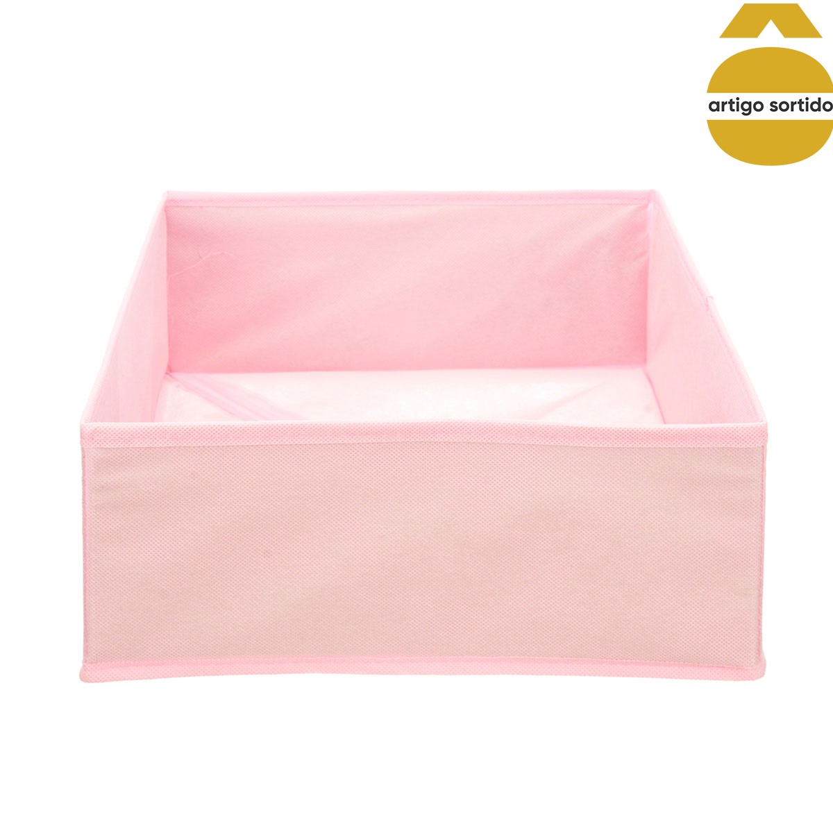 Caixa organizadora multicolor em TNT