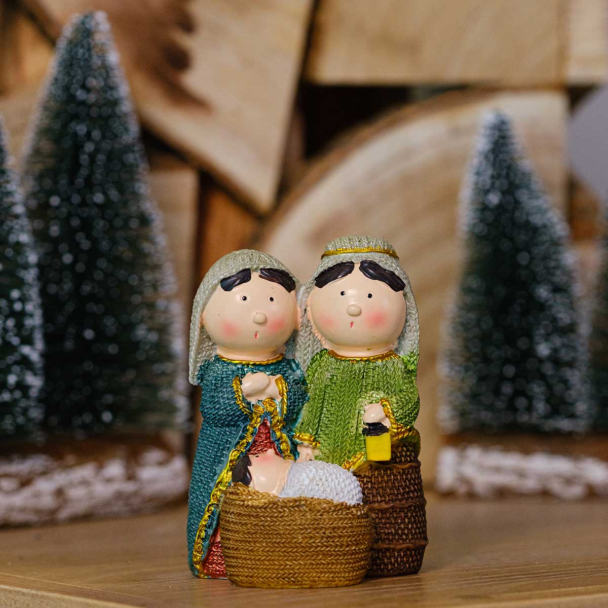 Pres&eacute;pio infantil em resina