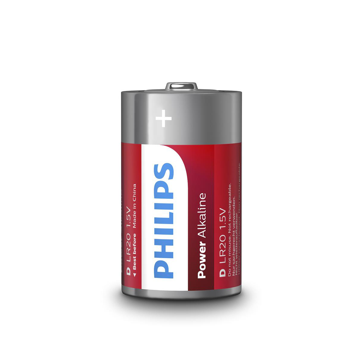 Conjunto de 2 pilhas alcalina Philips power LIFE lr20