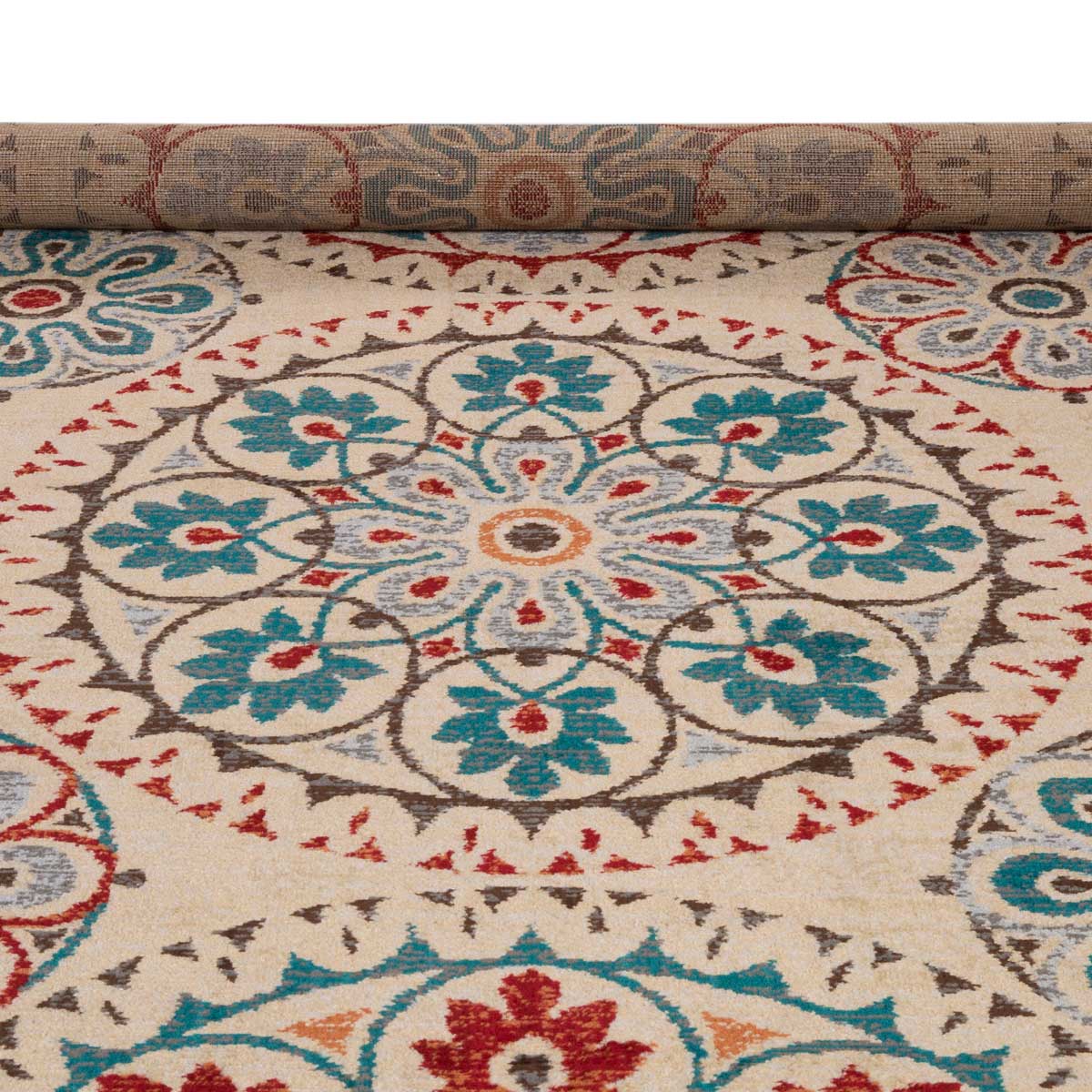 Tapete LENE vermelho e azul 160x235cm,  Tapete LENE vermelho e azul 160x235cm