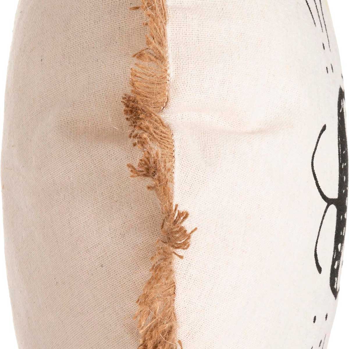 Almofada leão com franjas 44cm