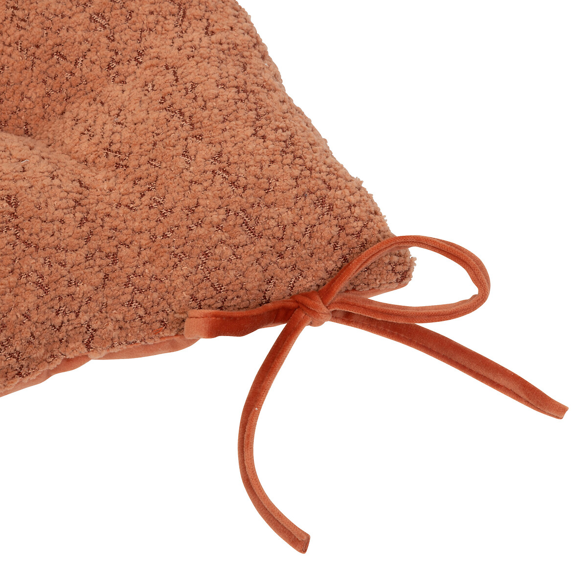 Coxim para cadeira AUTOMNE bouclette terracota 38x38cm