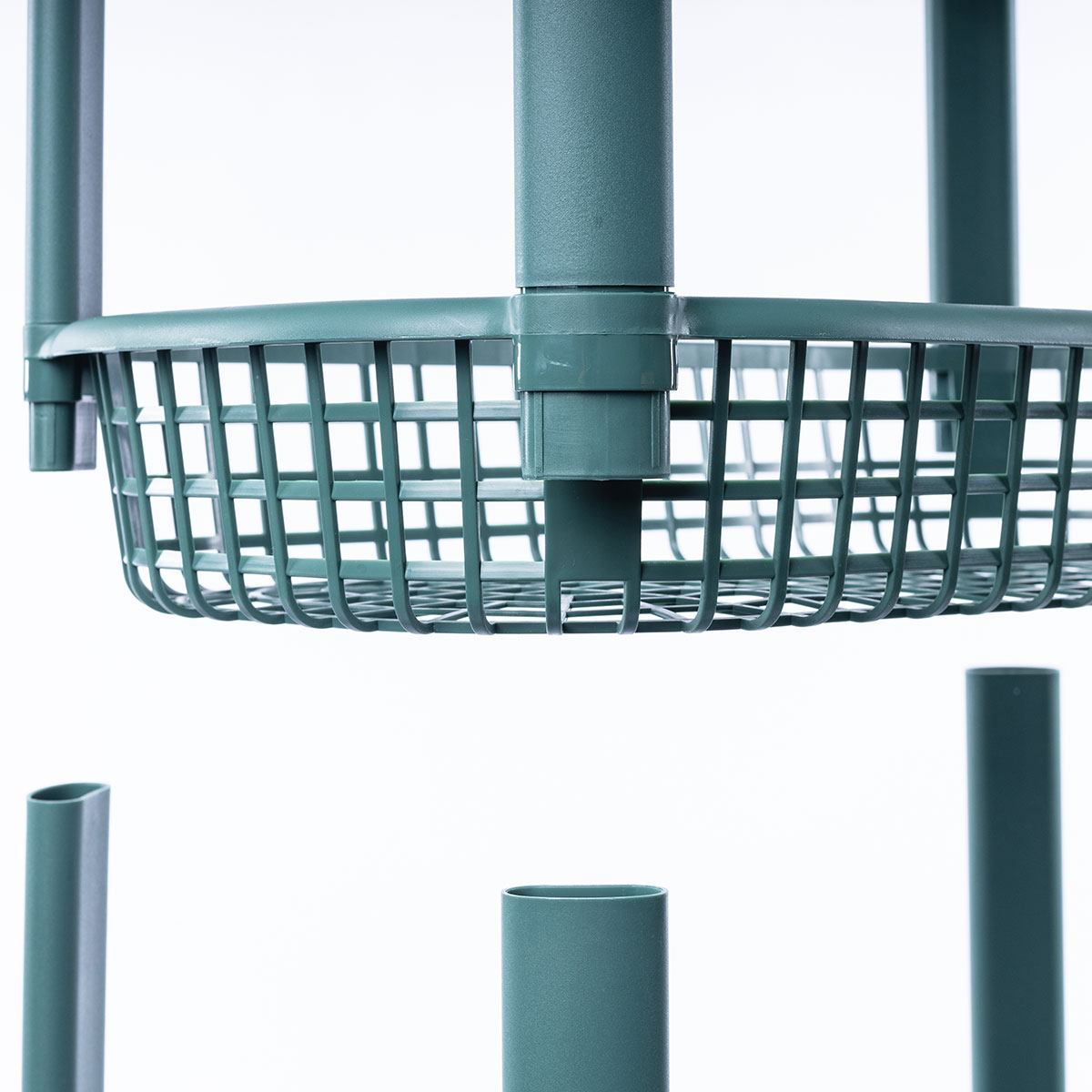 Carrinho de cozinha SAN marino verde com 4 cestos