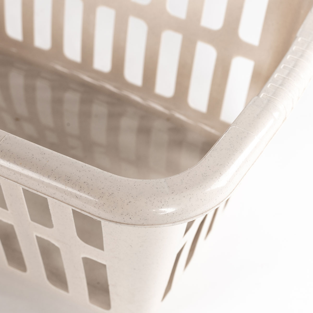 Cesto roupa alto creme 40L