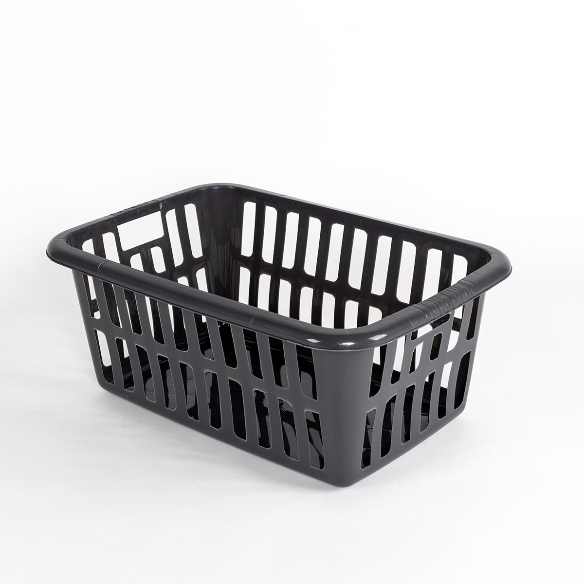 Cesto roupa alto cinza 40L