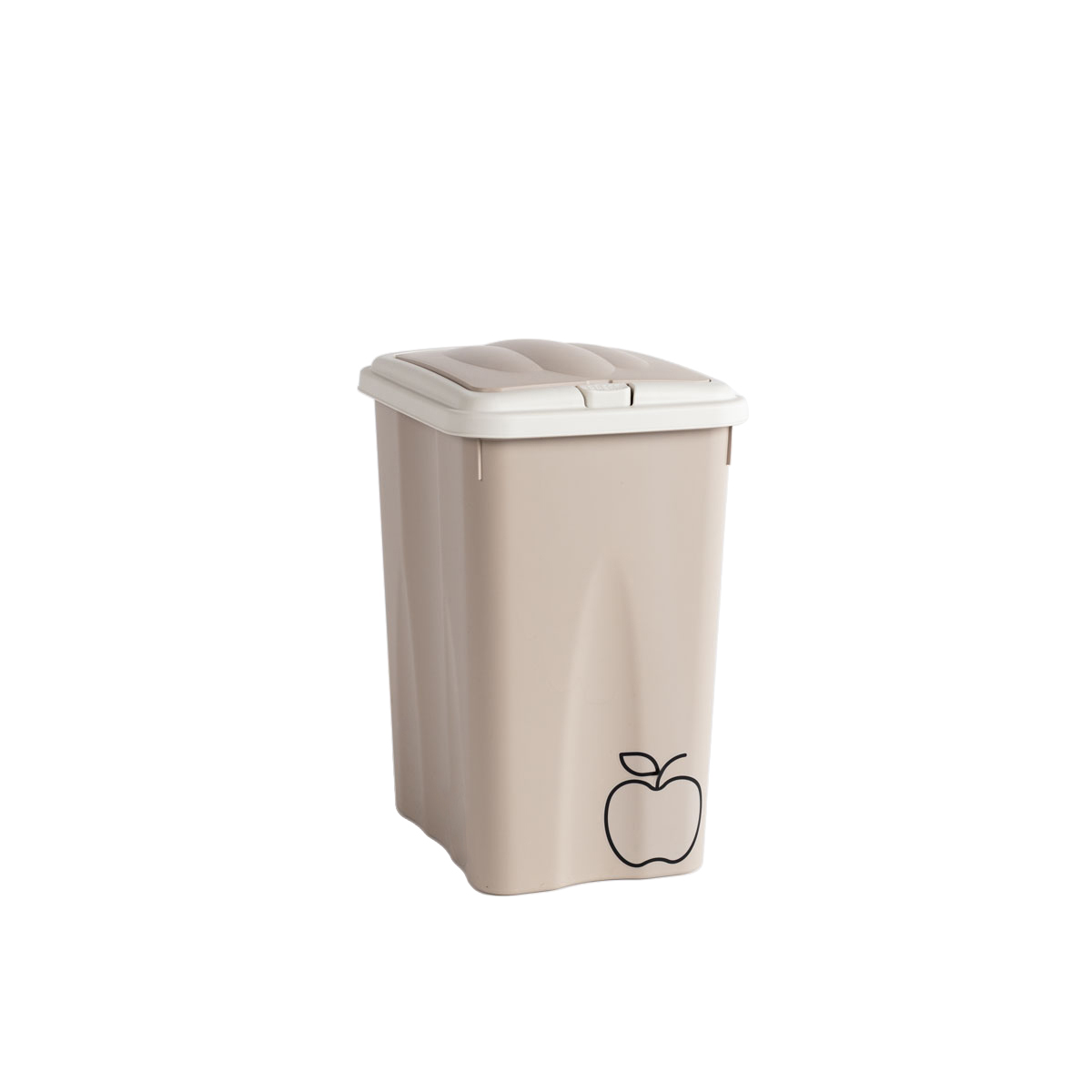 Ecoponto 21L pl&aacute;stico com tampa cinza