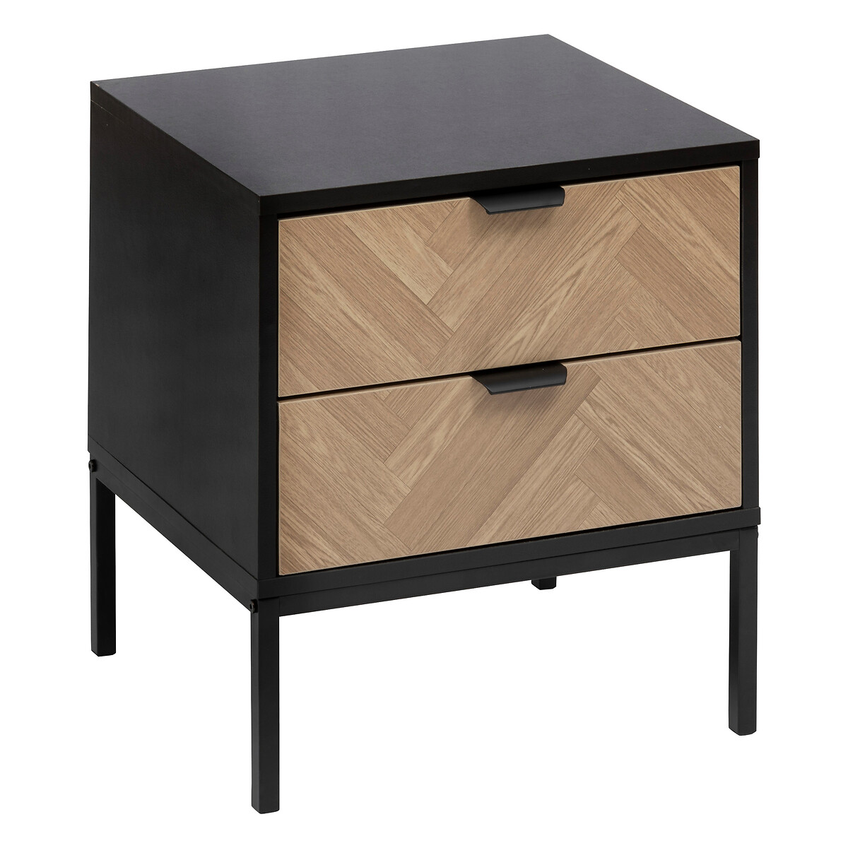 Mesa de cabeceira CHEVRONS preta