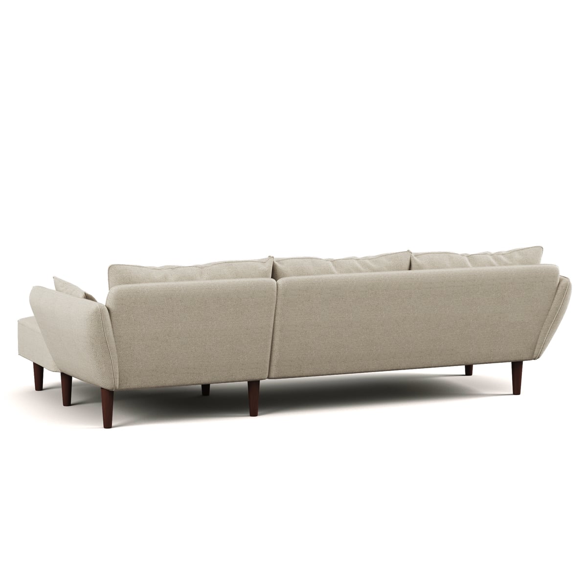 Sof&aacute; BRUGES bege com chaise longue