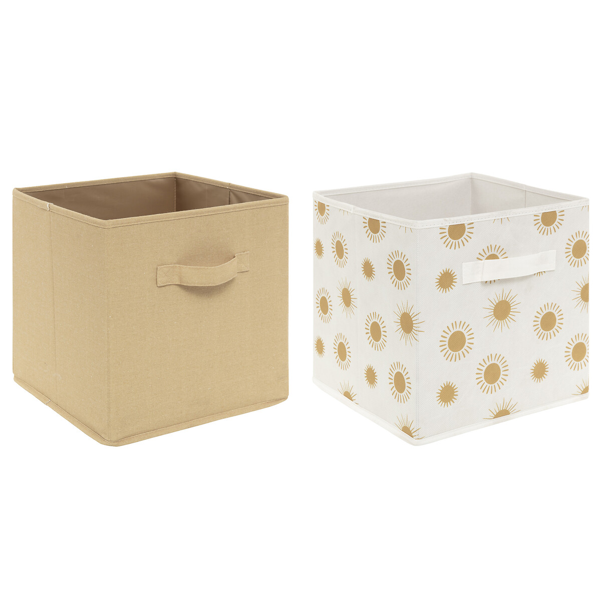 Conjunto de 2 cubos de arruma&ccedil;&atilde;o SOLEIL