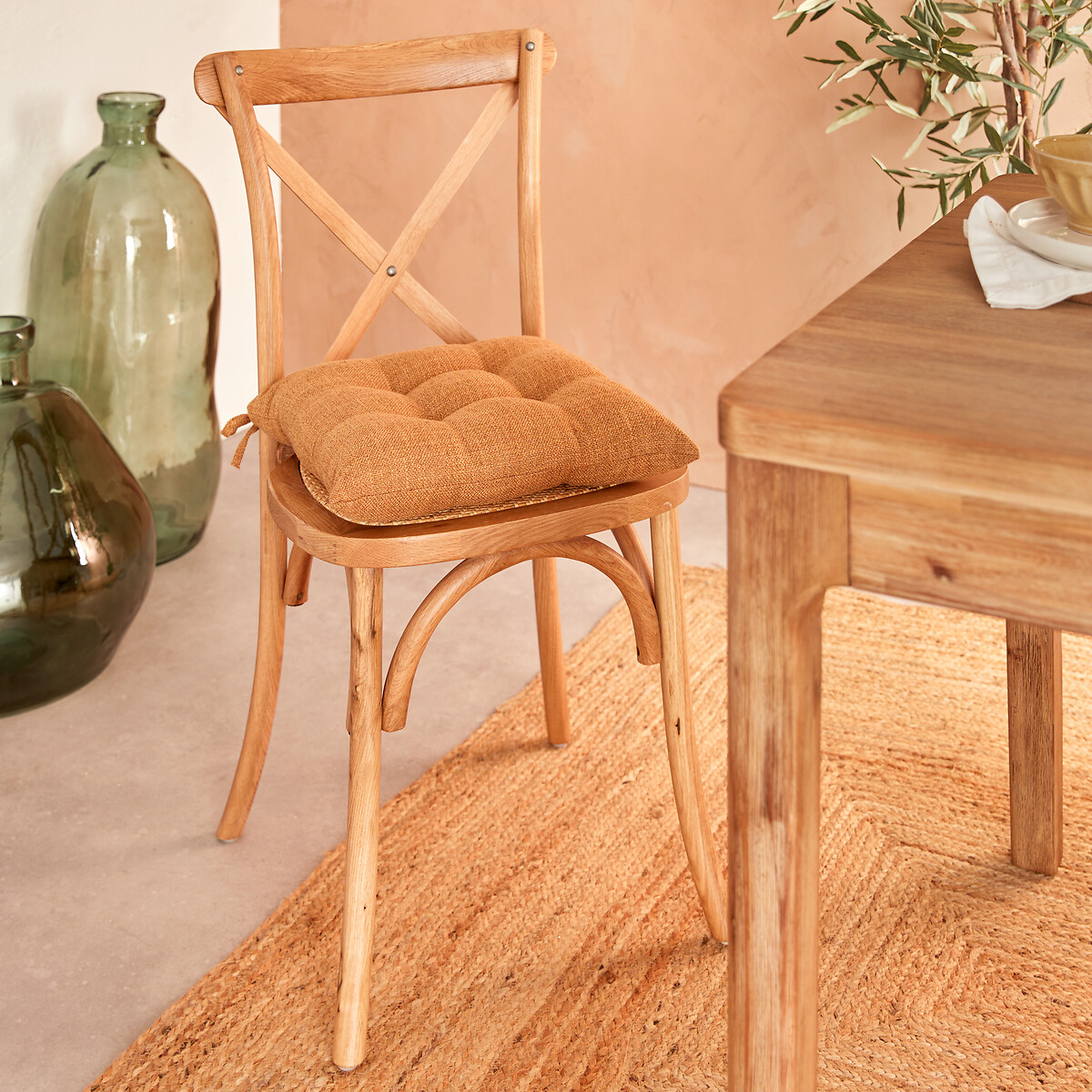 Coxim CLEM castanho claro 40x40cm