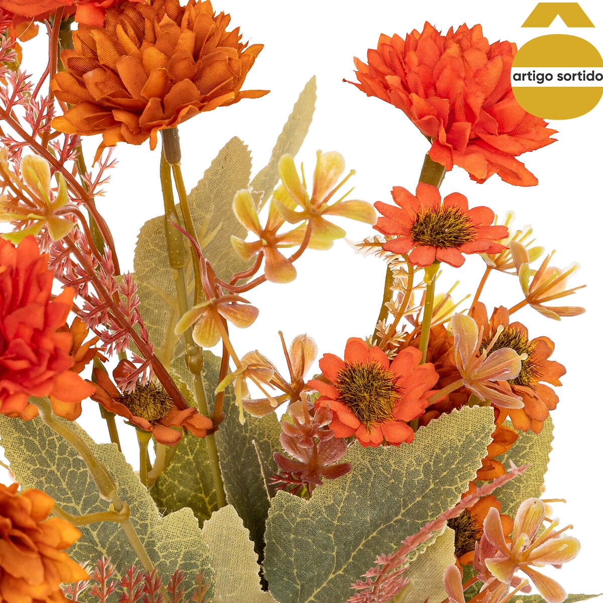 Bouquet com flores artificiais pery 33cm,  Bouquet com flores artificiais pery 33cm