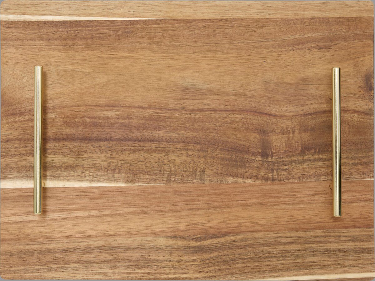 Tabuleiro em madeira acacia 40cm,  Tabuleiro em madeira acacia 40cm