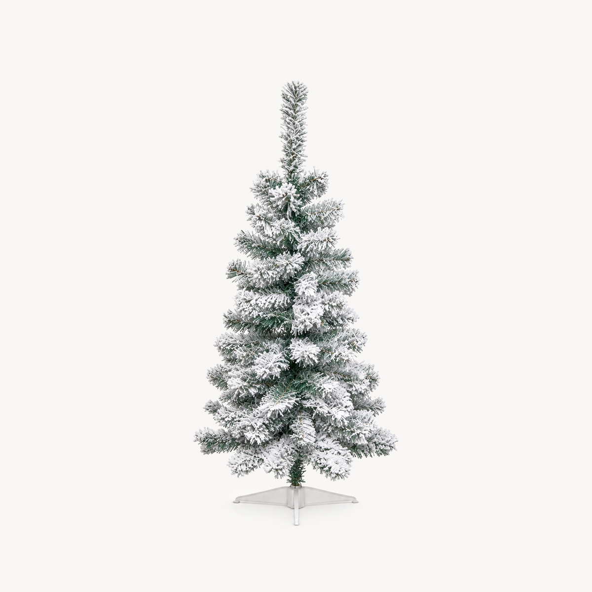 &Aacute;rvore de natal FLOQUE verde com efeito neve 100cm