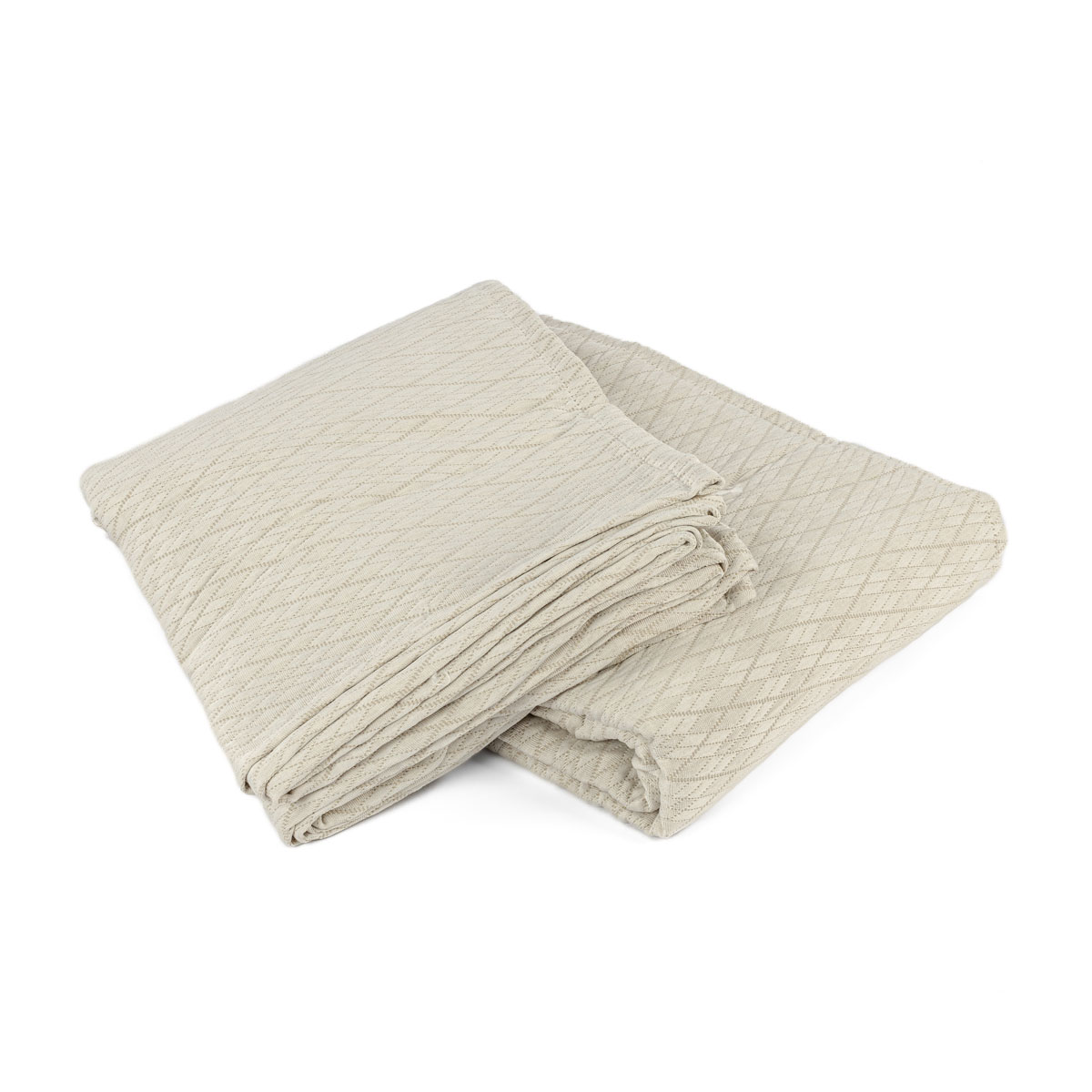 Colcha Losangos Bege 240x260cm