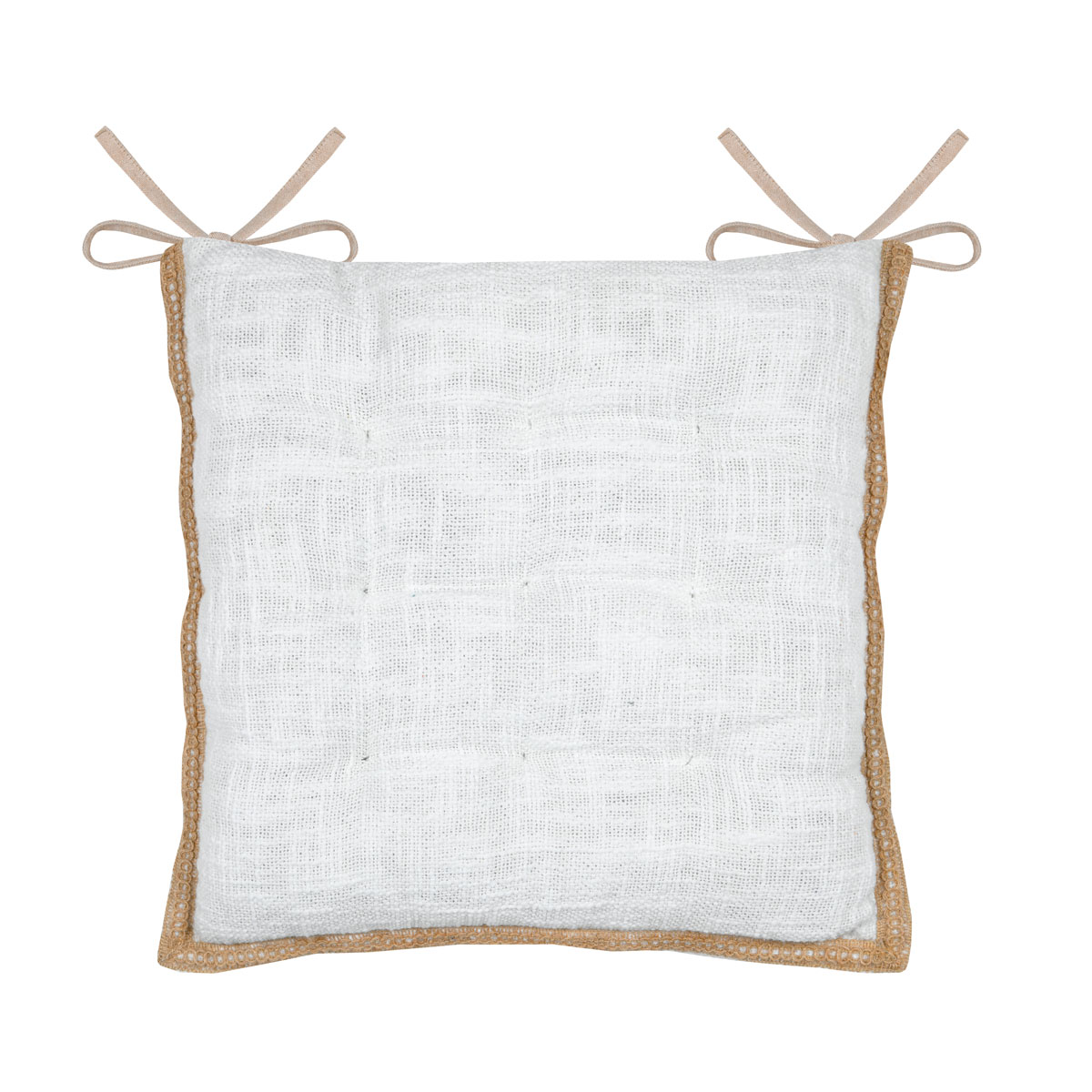 Coxim para cadeira JOSEPHA branco 38x38cm