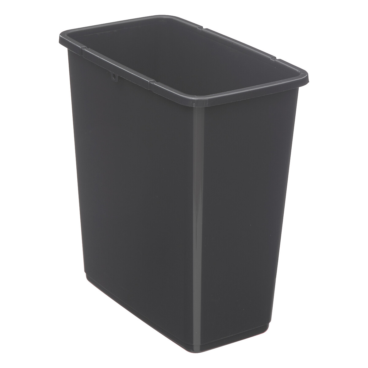 Balde do lixo de 2 aberturas preto 45l