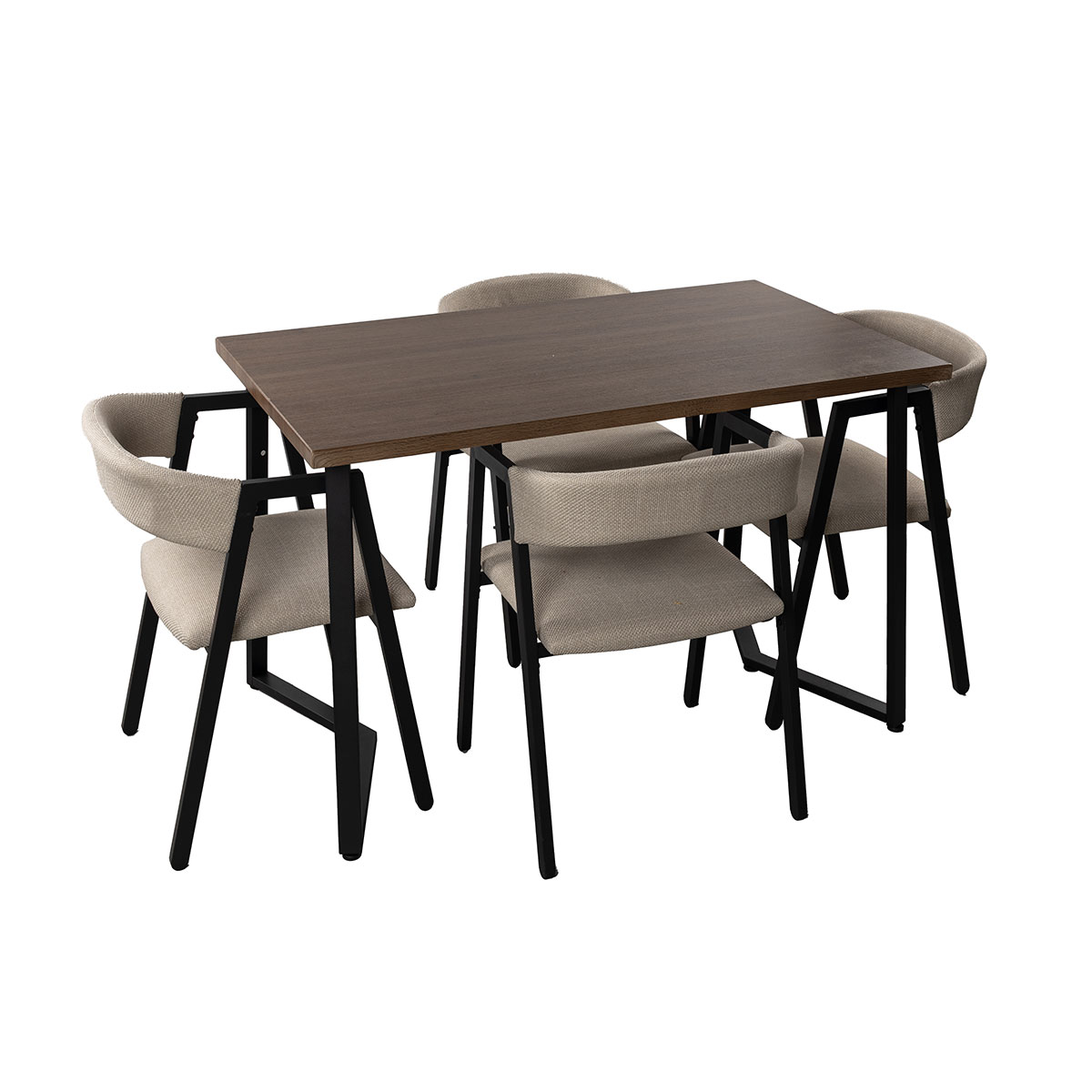 Conjunto de mesa e 4 cadeiras NOOK
