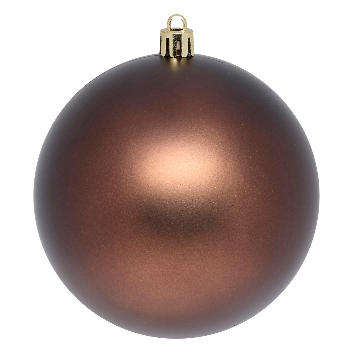 Conjunto 4 bolas de natal castanho 10cm