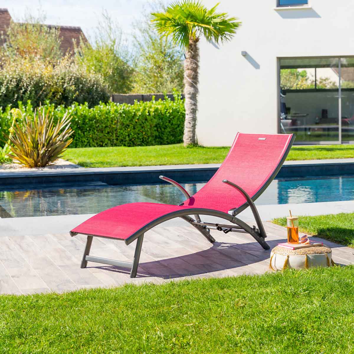 Espregui&ccedil;adeira dobr&aacute;vel SAMBA rosa