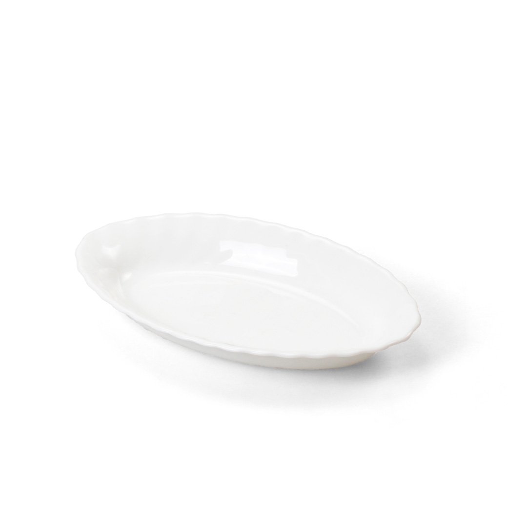 Travessa oval trianon LUMINARC branca 22cm,  Travessa oval trianon LUMINARC branca 22cm