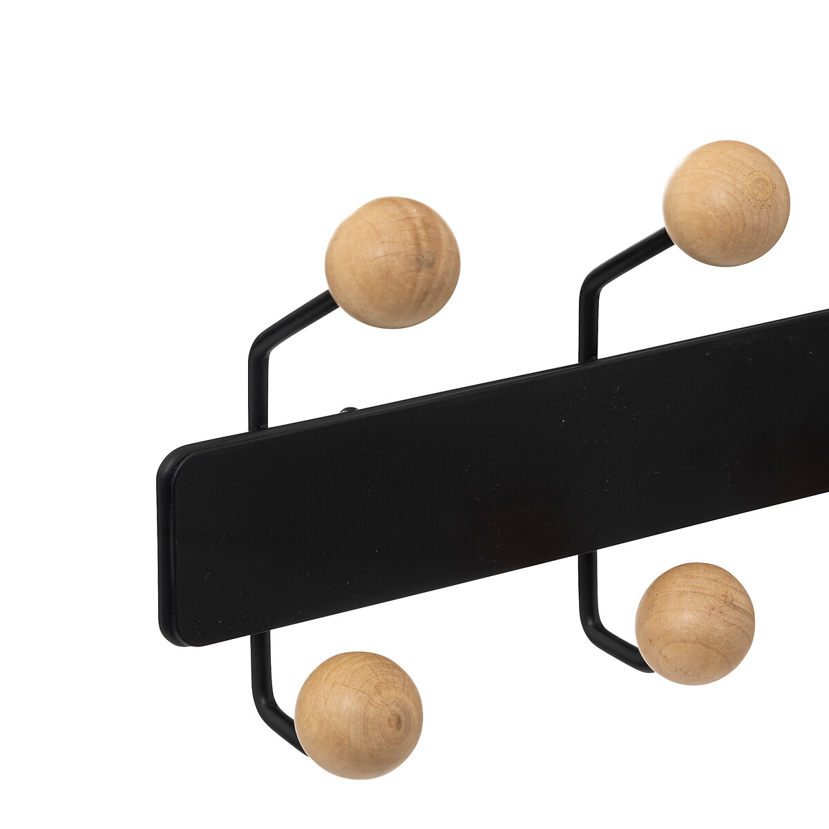 Cabide preto com 10 ganchos