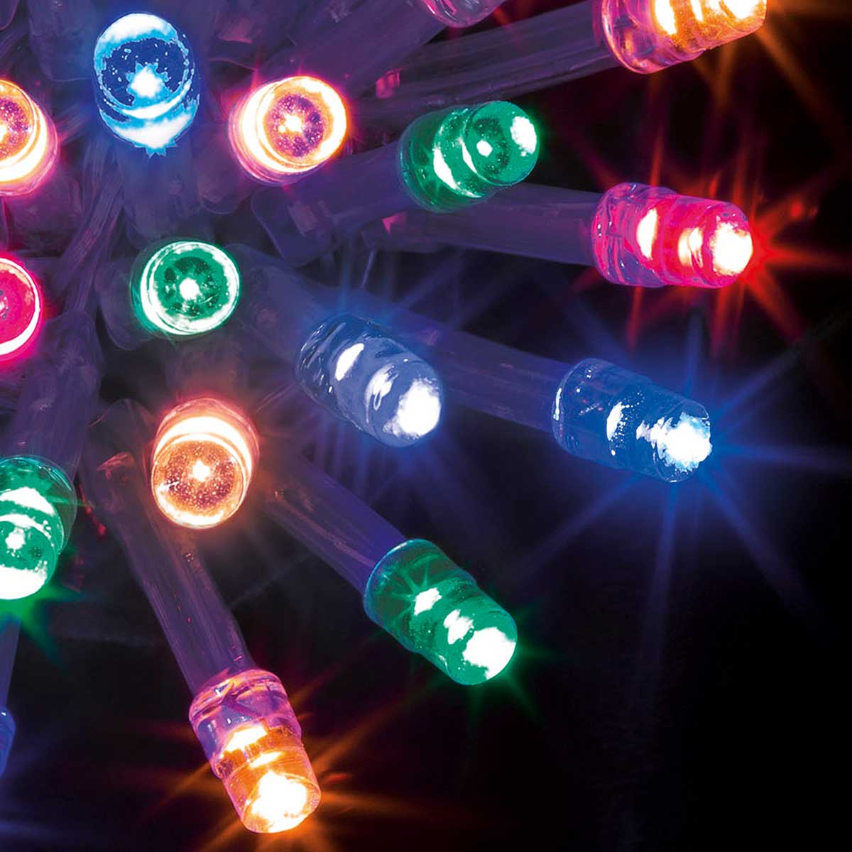 Série luminosa de natal multicolor 100 leds 10m