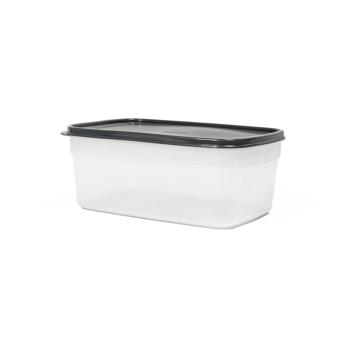 Caixa retangular com tampa cinza 4,5l