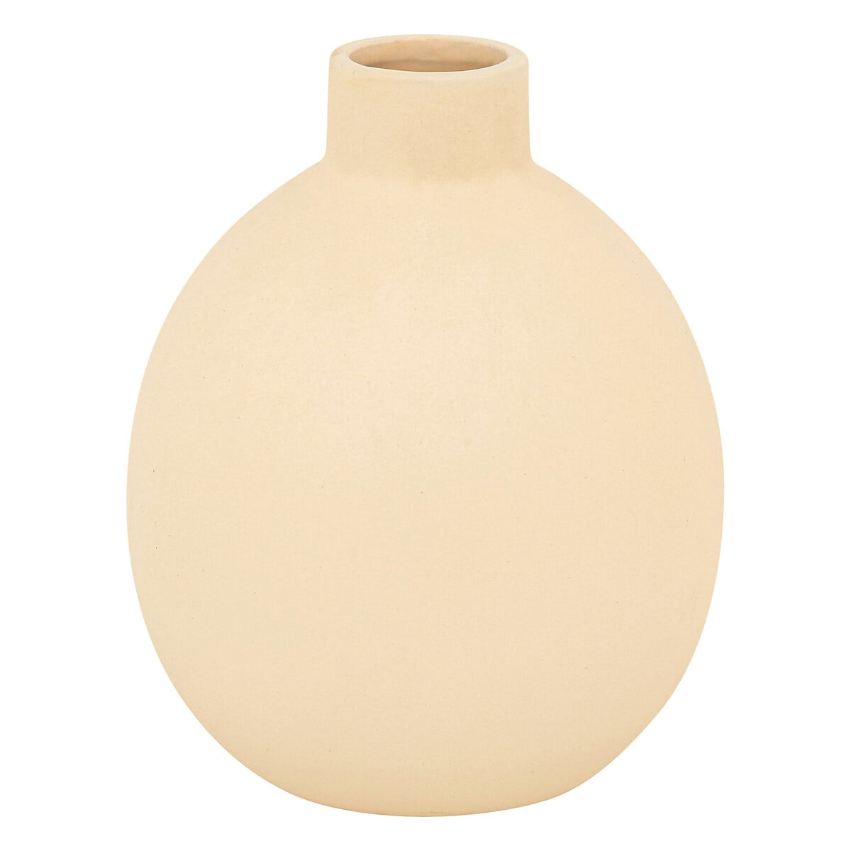 Vaso Em Cer&acirc;mica Bege Rily